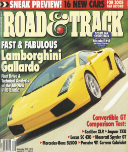 ROAD & TRACK 2003 SEPT - DROP-TOP-SHOOTOUT, SHARKNOSE